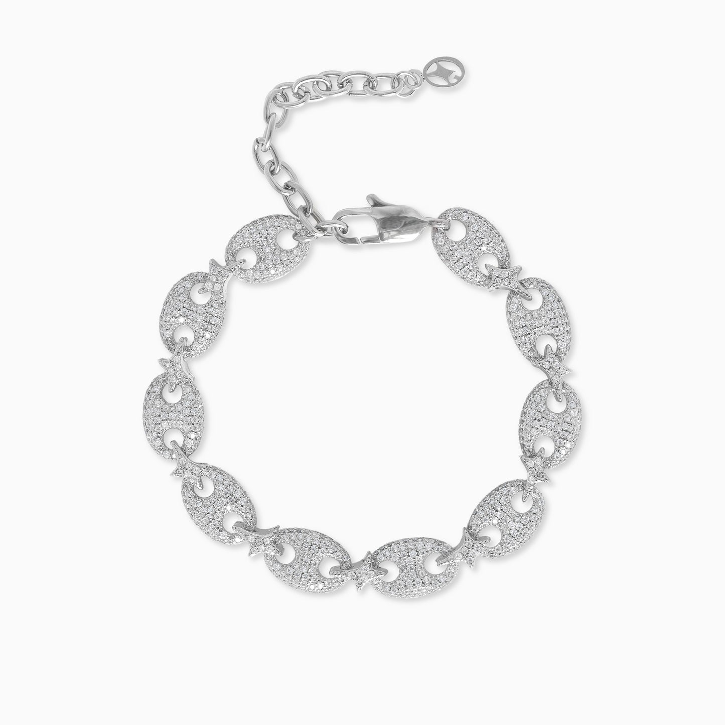 Iced Coffee Beans Bracelet - Silver