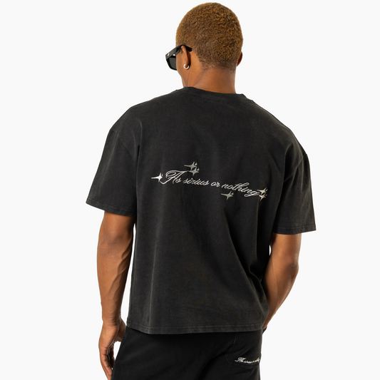 T-shirt Double Stars Noir