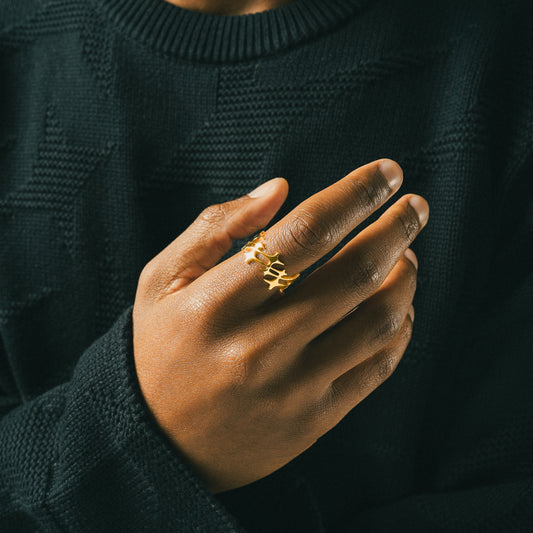 Monogram Ring Gold