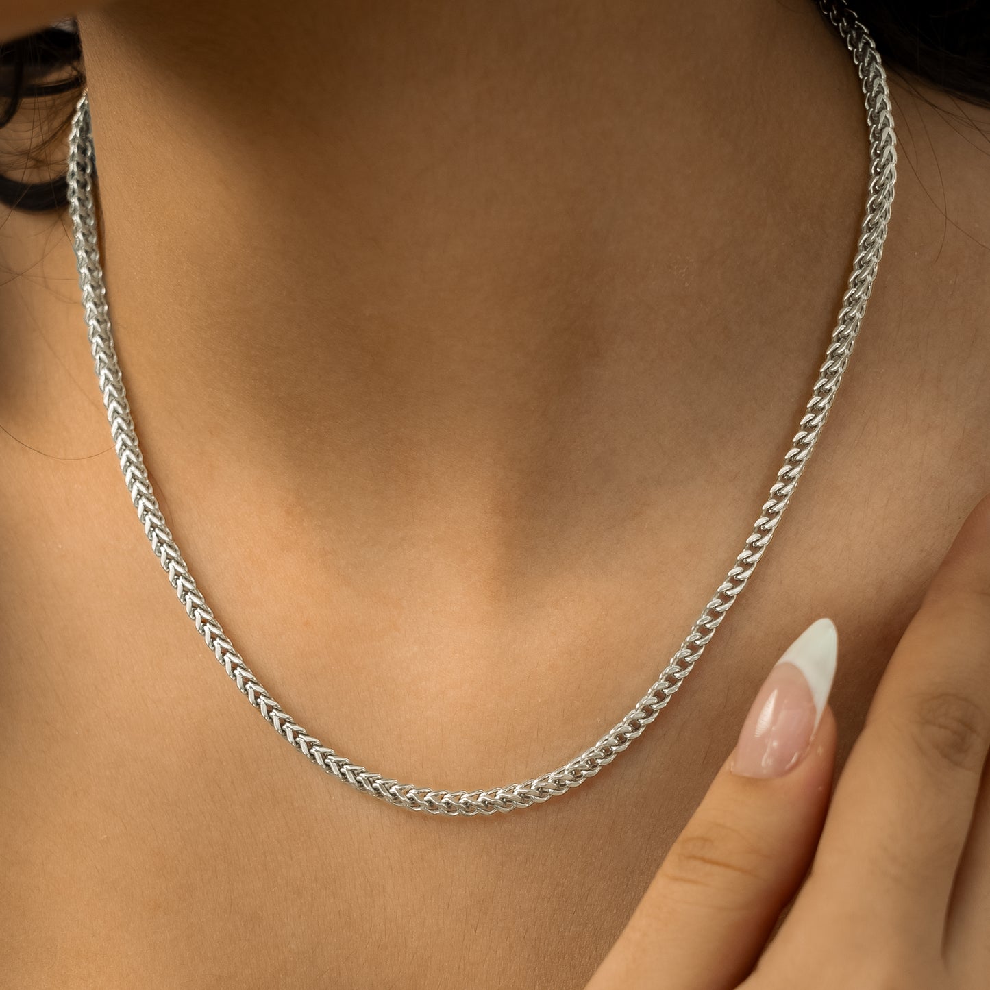 Franco chain 3 mm silver