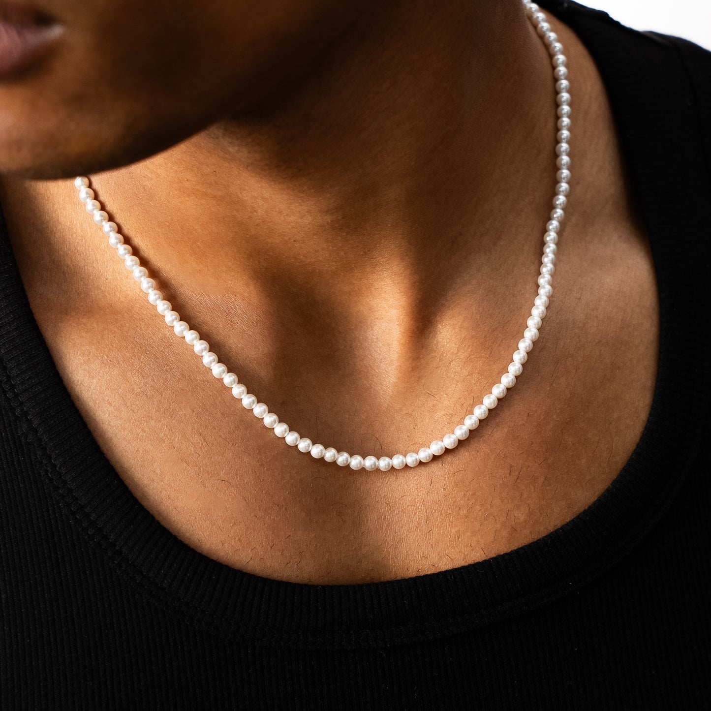 4mm silver Pearl chain