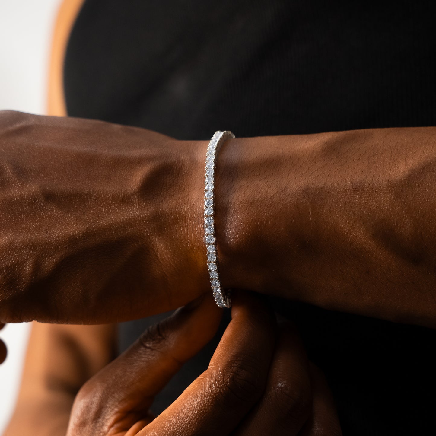 Tennis bracelet 3 mm silver