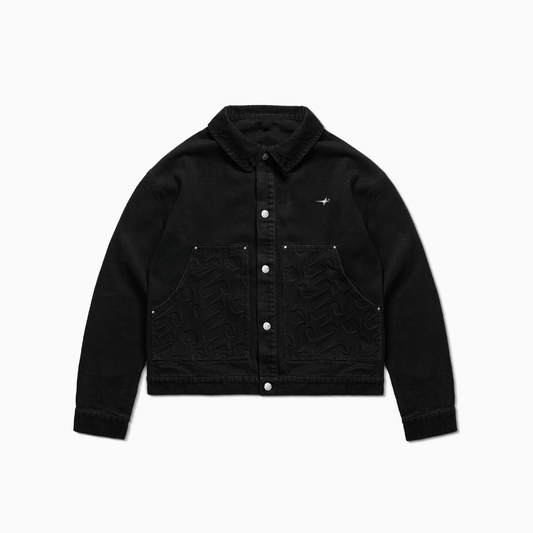 Denim Jacket Monogram - Noir