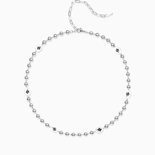 Silver Signature Bead Link Chain