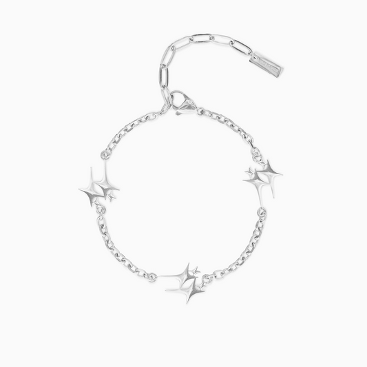 Bracelet Double Stars Argenté