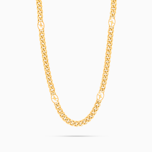 Cuban link chain 6 mm Signature Gold