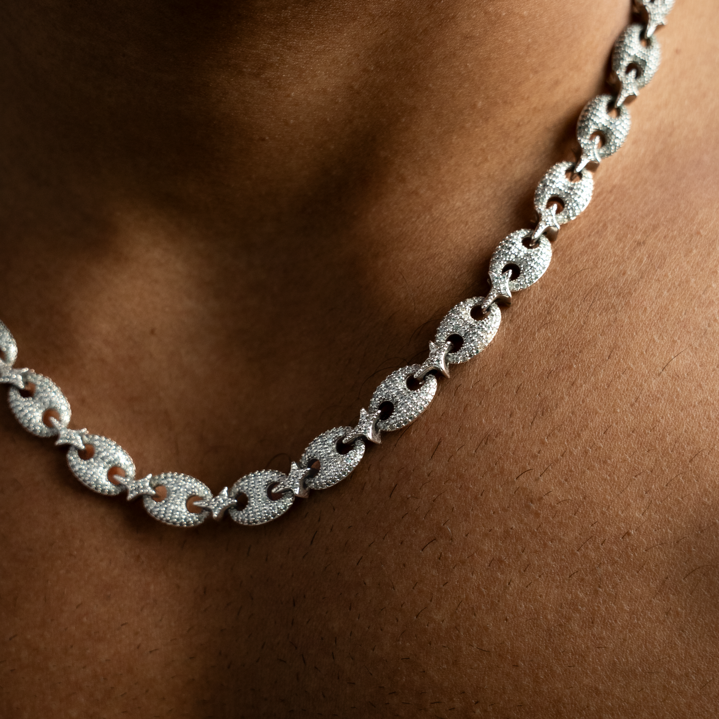 Iced Coffee Beans Chain - Silver