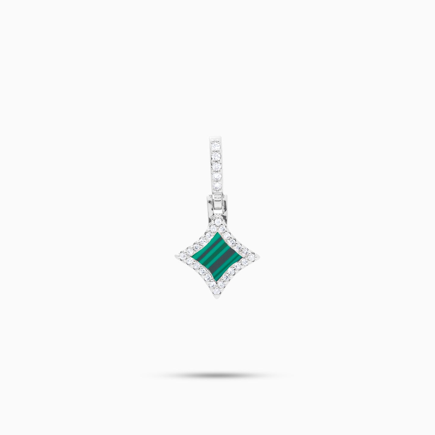 Star argentée - Motif Vert