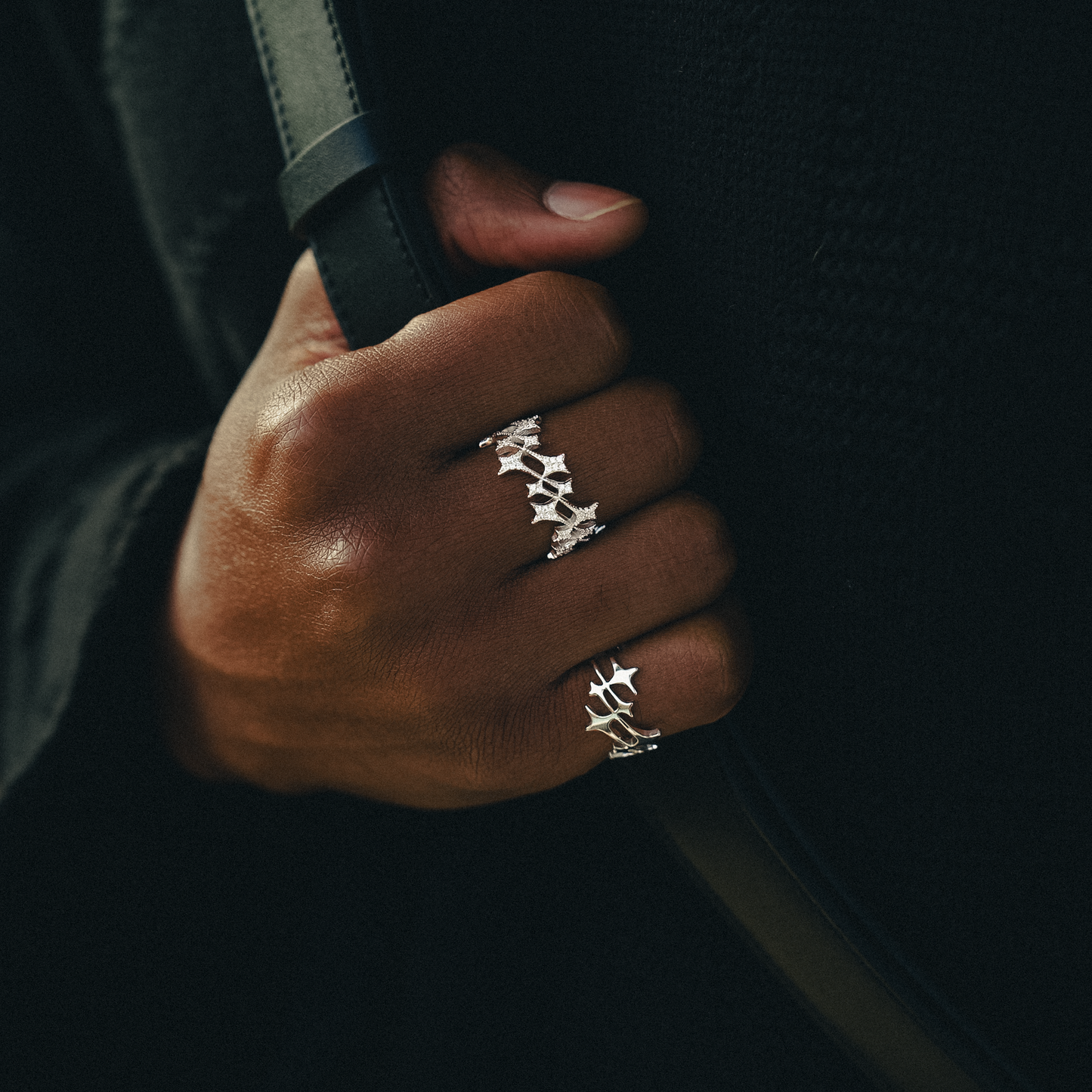 Monogram Ring Silver