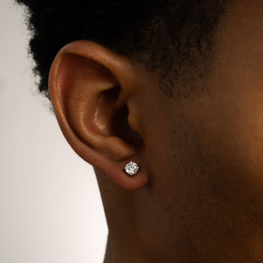 Lonely silver earrings