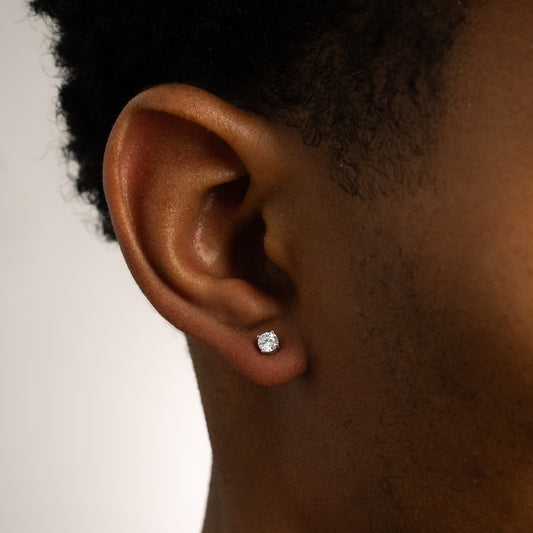Lonely silver earrings