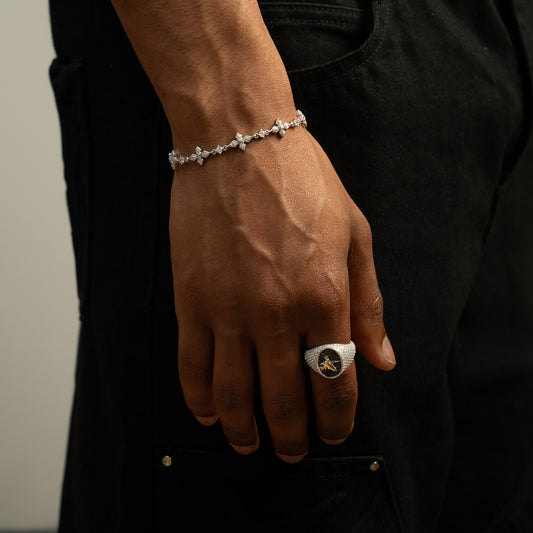 Iced Celestial Bracelet - Silver
