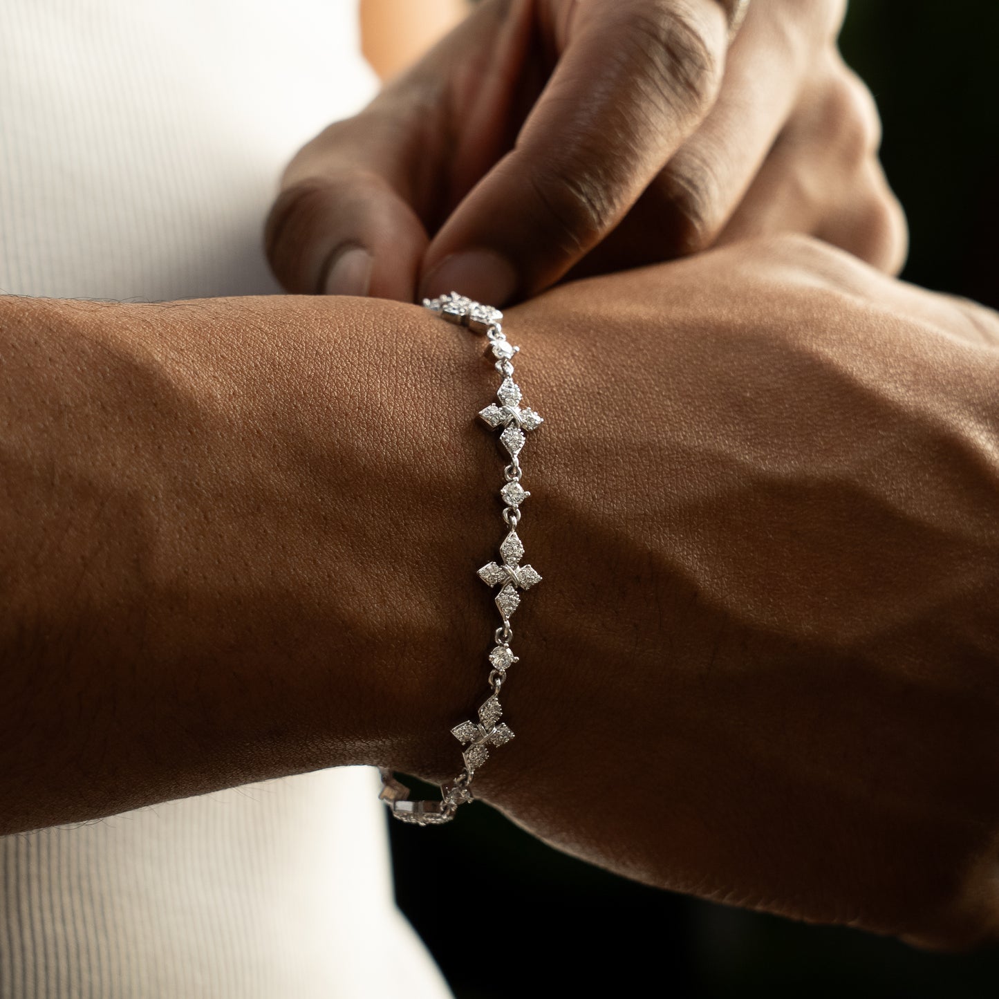 Iced Celestial Bracelet - Silver