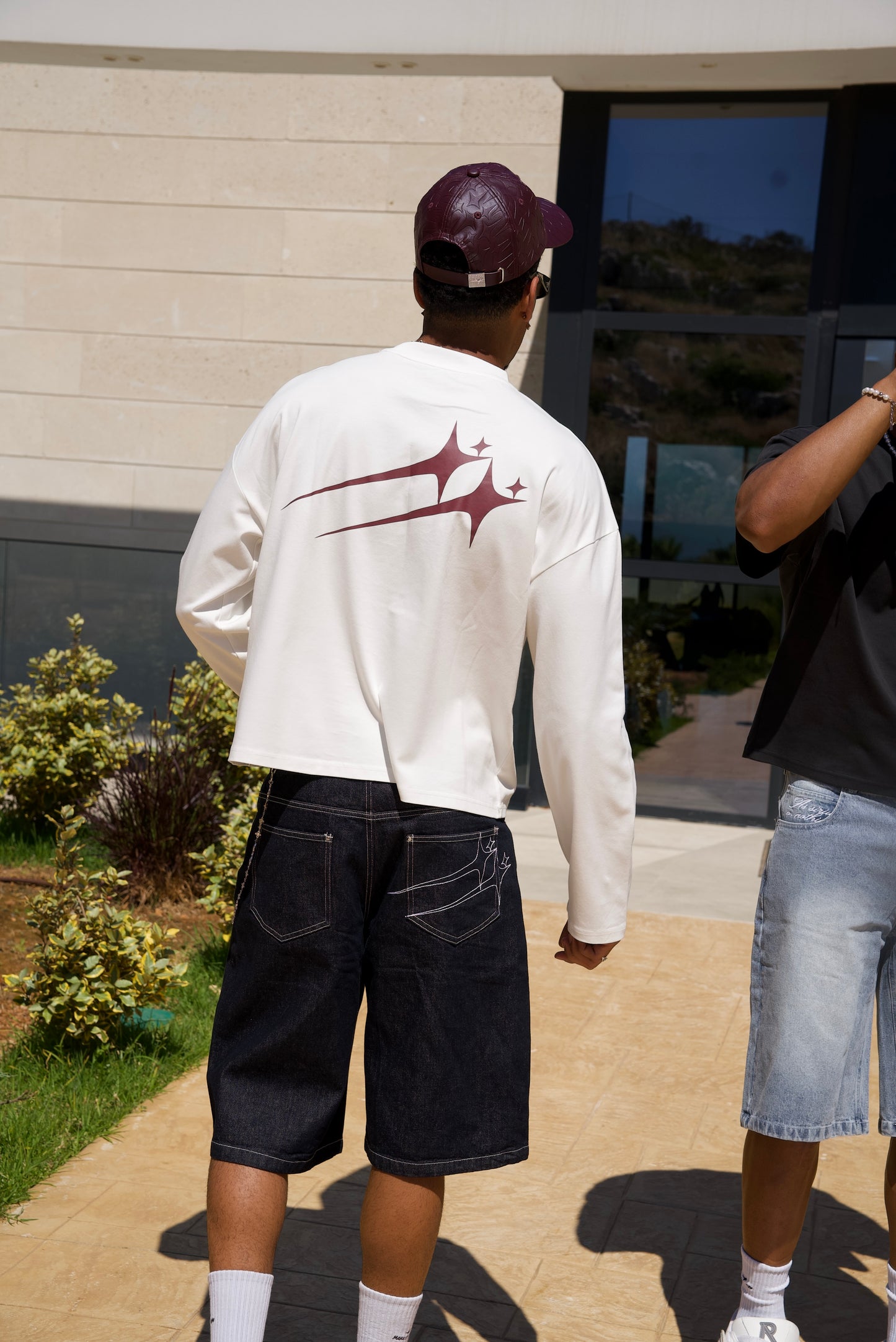 Long sleeve Twin Stars - White
