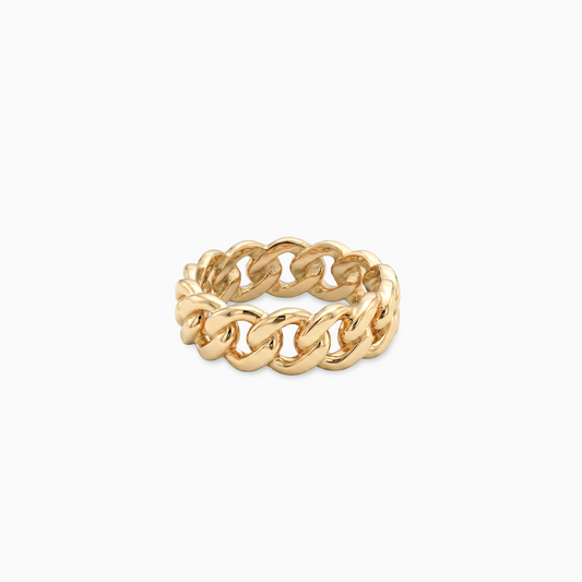 Cuban link ring 8mm