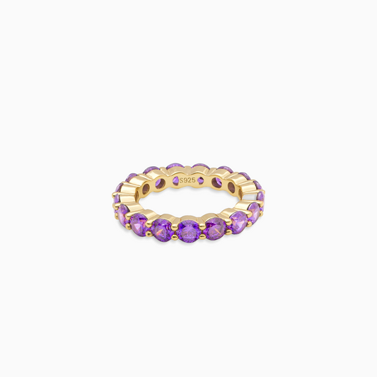 Eternity ring gold - Purple