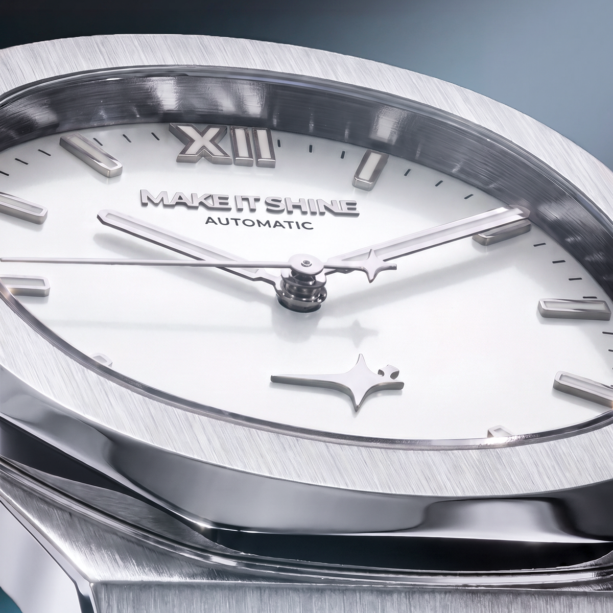ASON1 - Cadran Blanc & Bracelet Acier inoxydable 316L