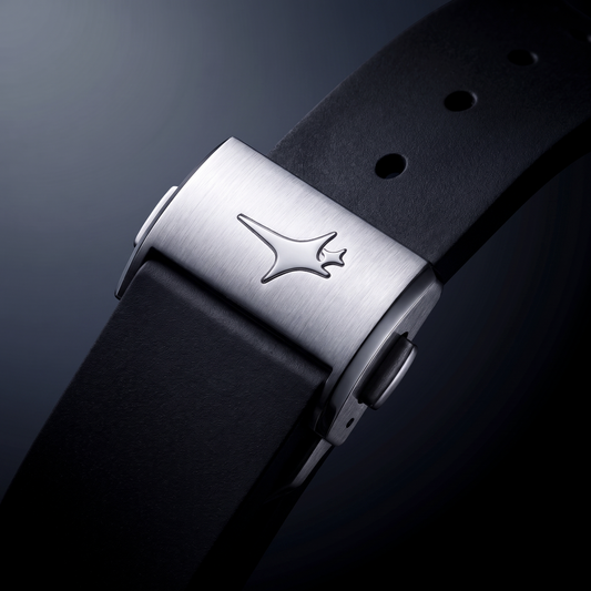 ASON1 - White Dial & Rubber Strap