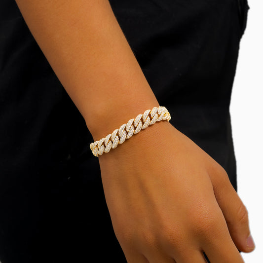 Iced cuban link 10mm bracelet