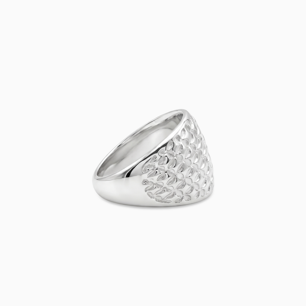 Starfield Round Signet ring - Silver