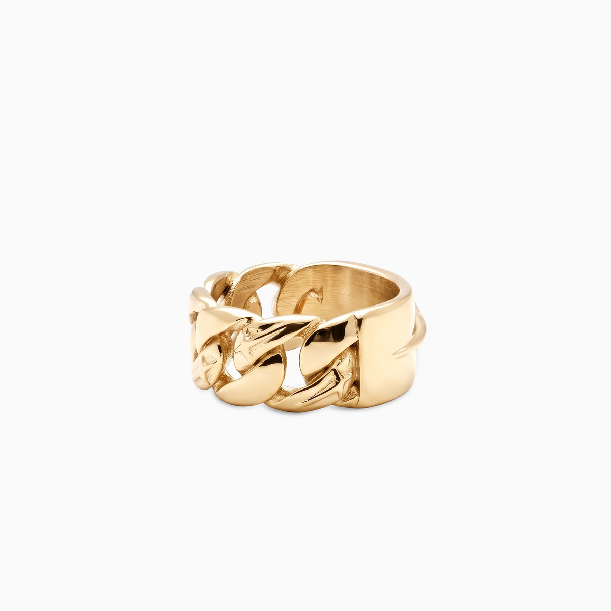 Icon Cuban link Plate ring - Gold