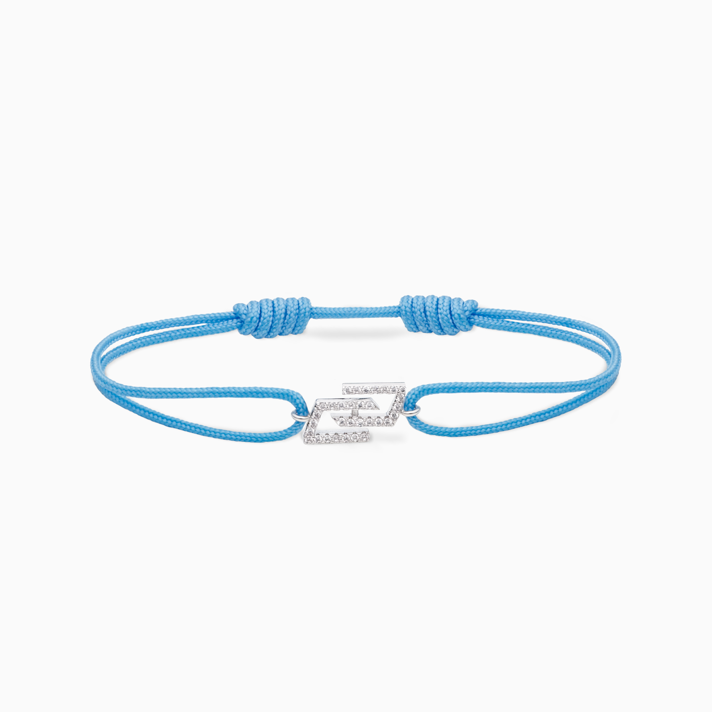 Monogram cord bracelet - Blue