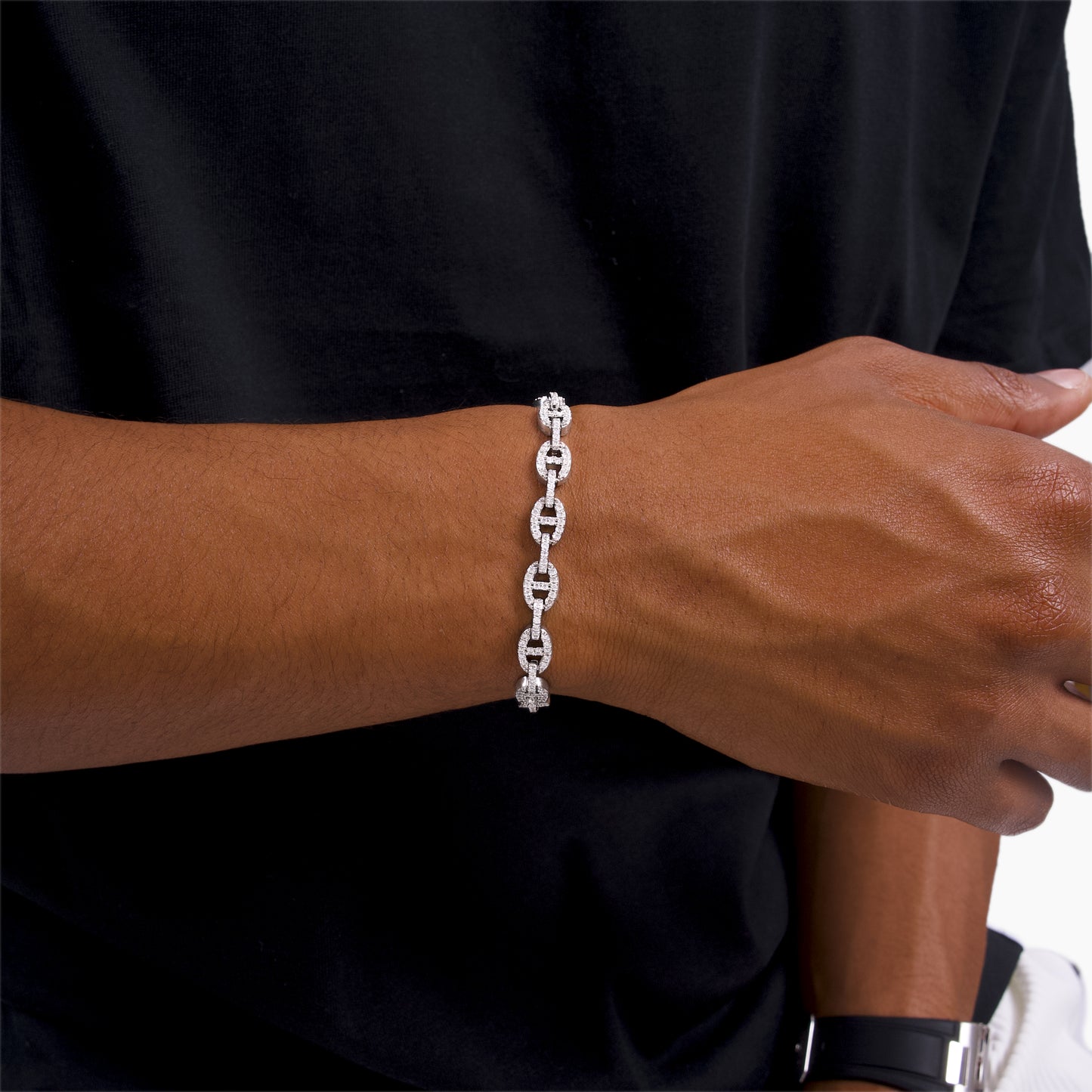 Mariner link bracelet 5mm silver