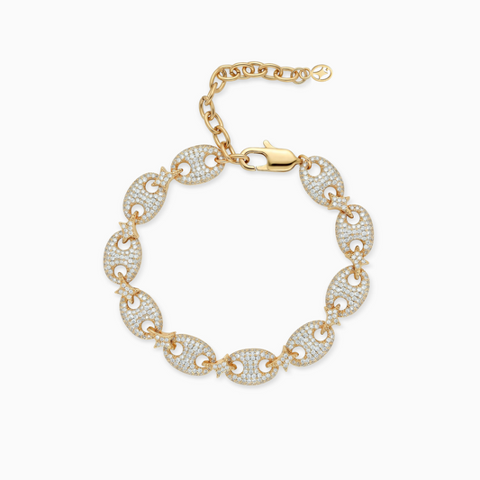 Iced Coffee Beans Bracelet - Gold