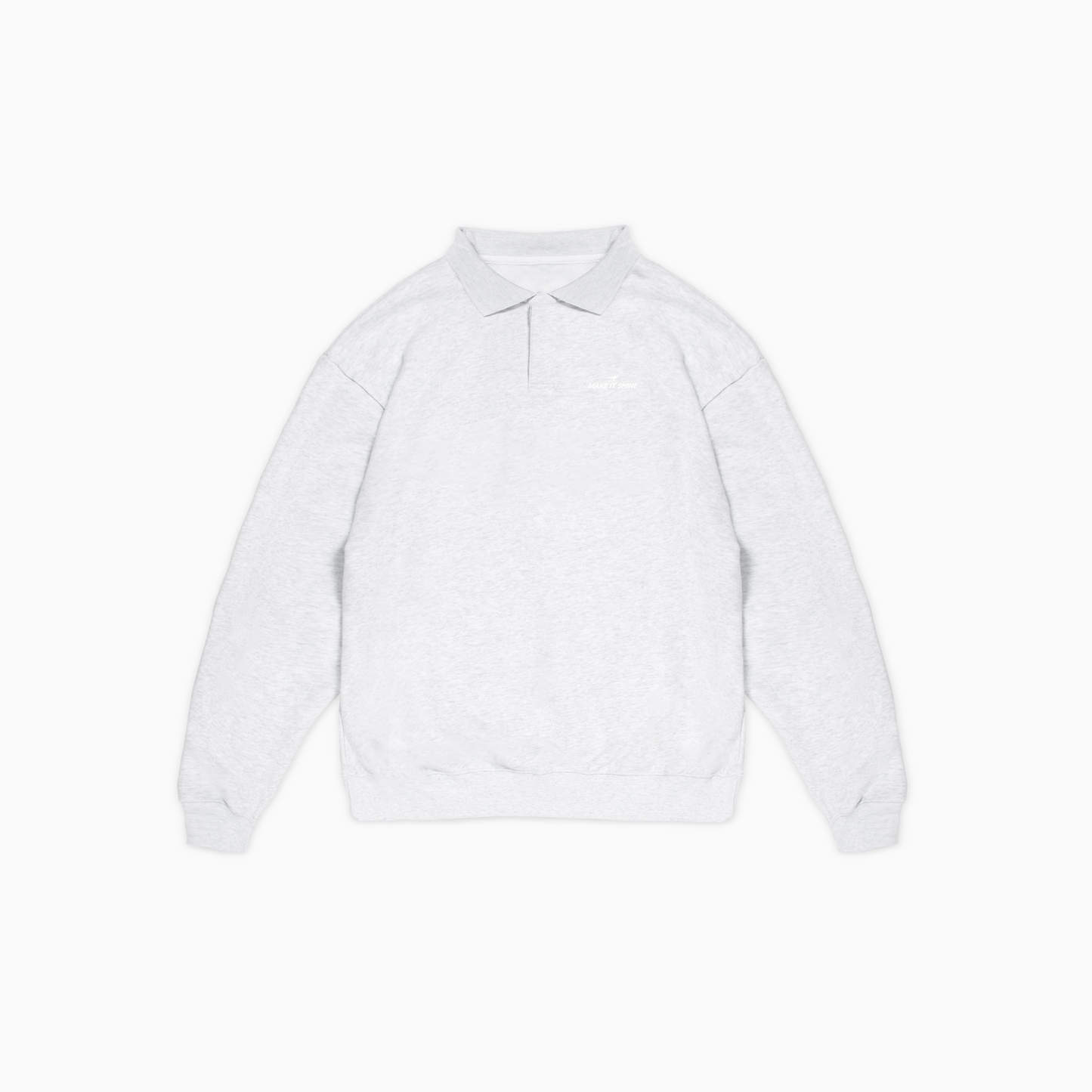 Signature Polo Sweater - Grey