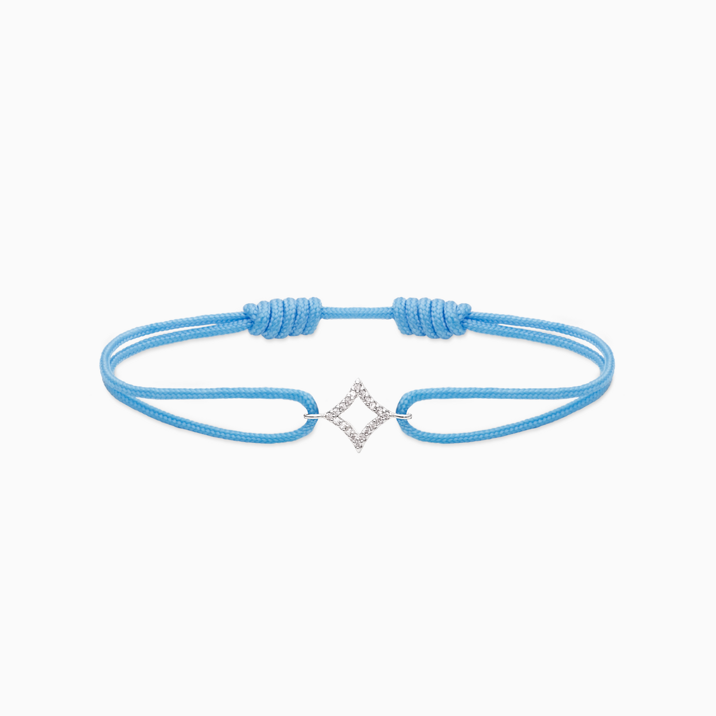 Hollow Star cord bracelet - Blue