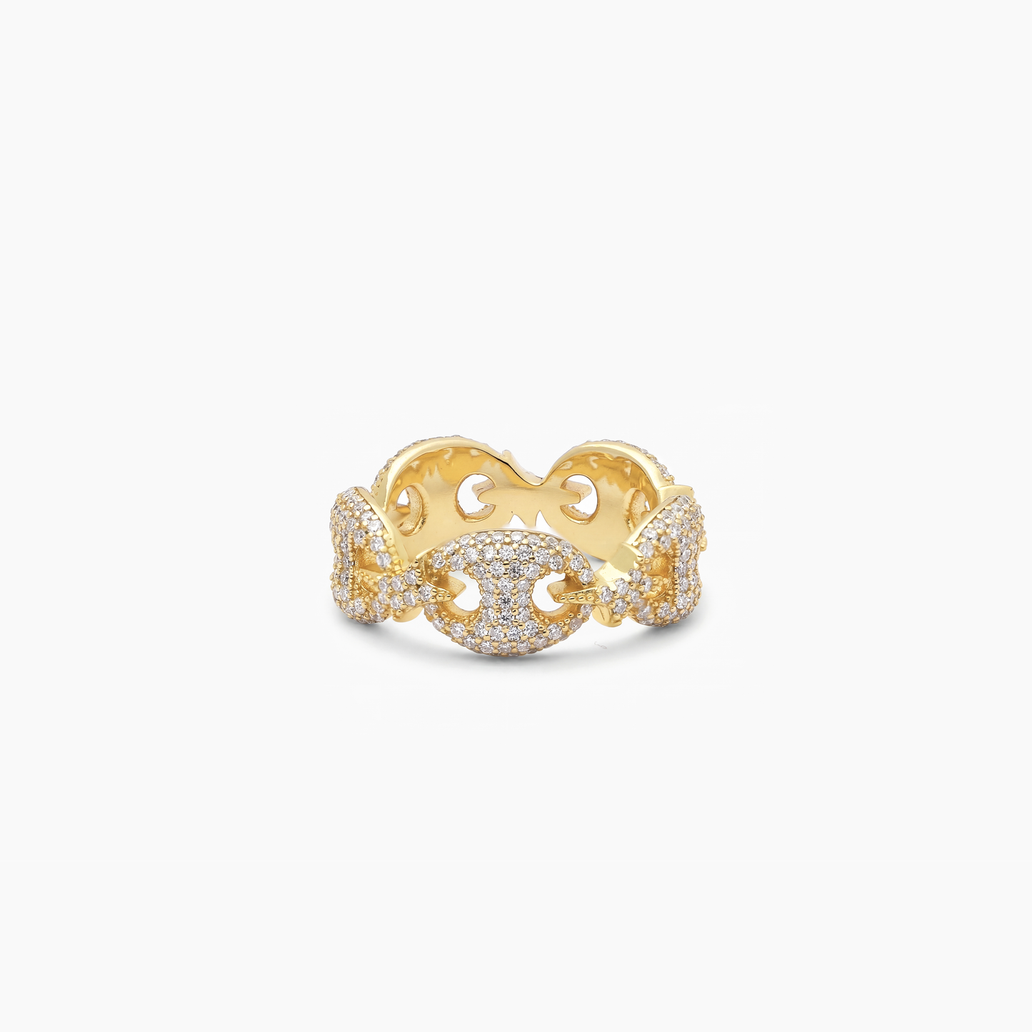 Iced Coffee Beans ring - Gold