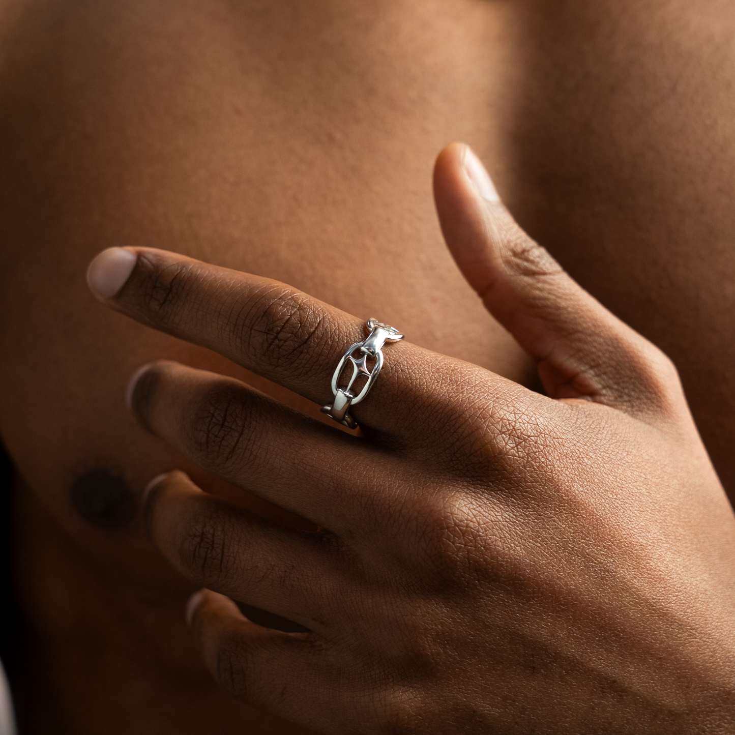 Silver signature H-ring