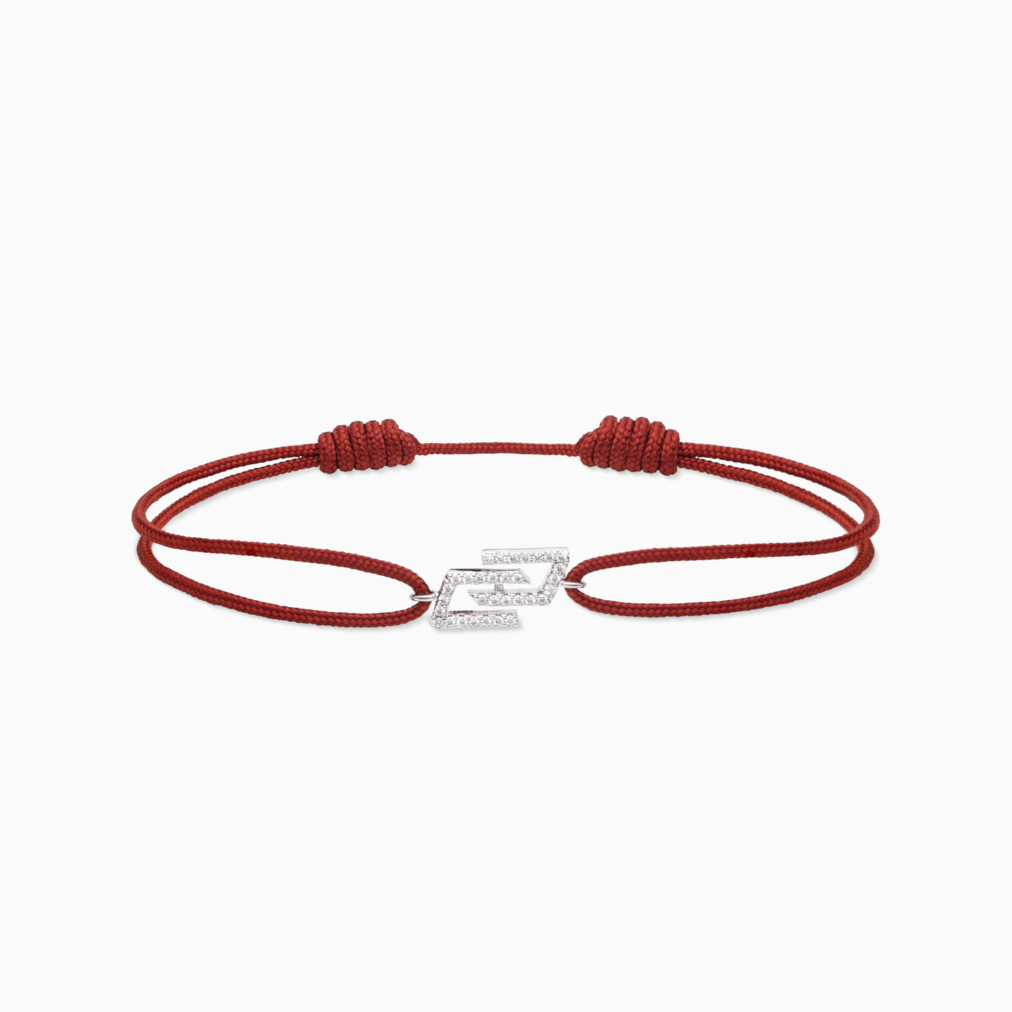 Bracelet cordon Monogramme - Marron