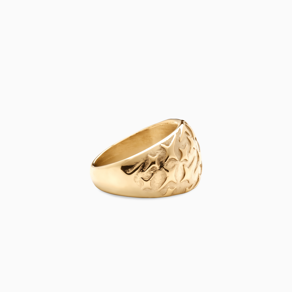 Monogram signet ring - Dorée
