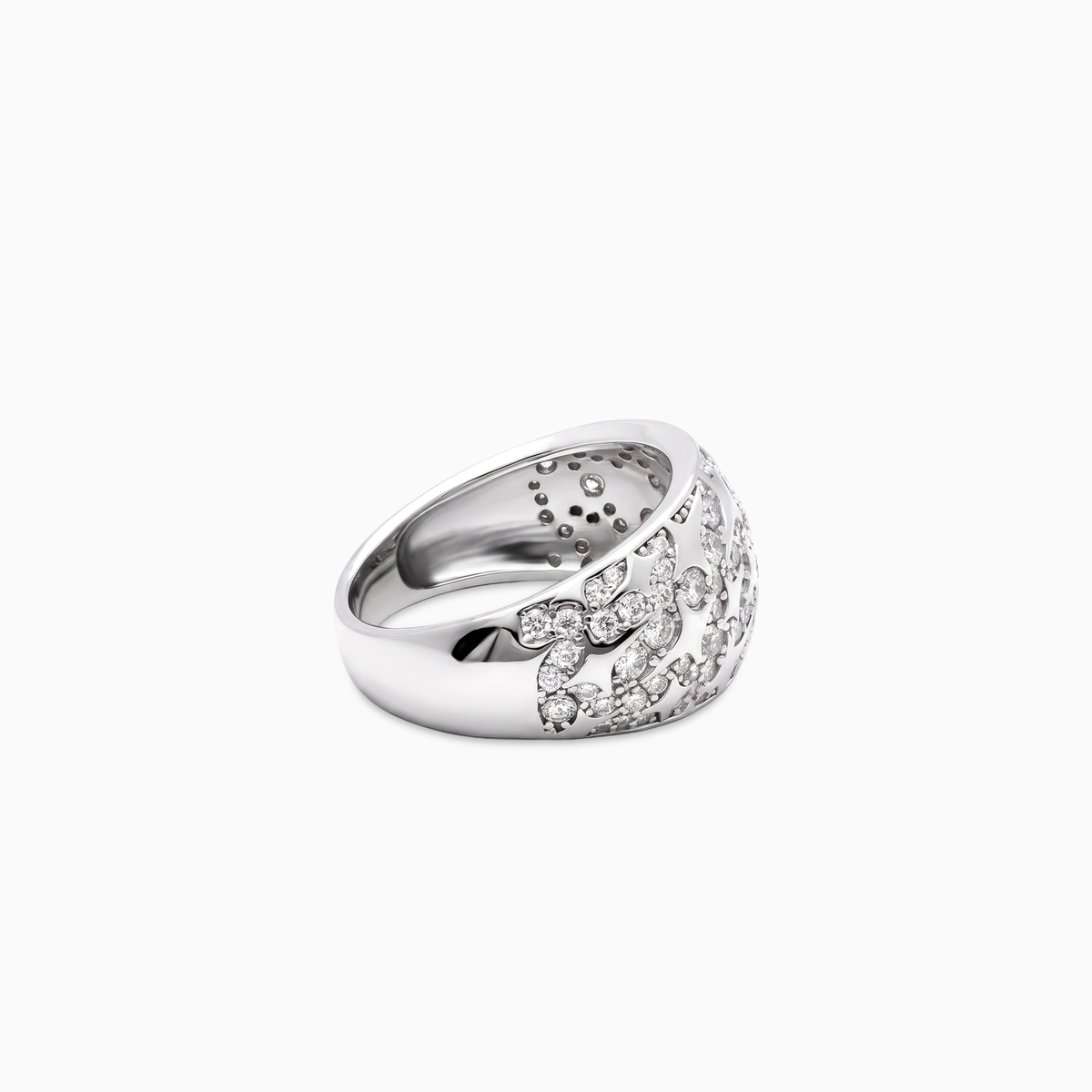 Iced Monogram signet ring - Argent 925 / Moissanite VVS