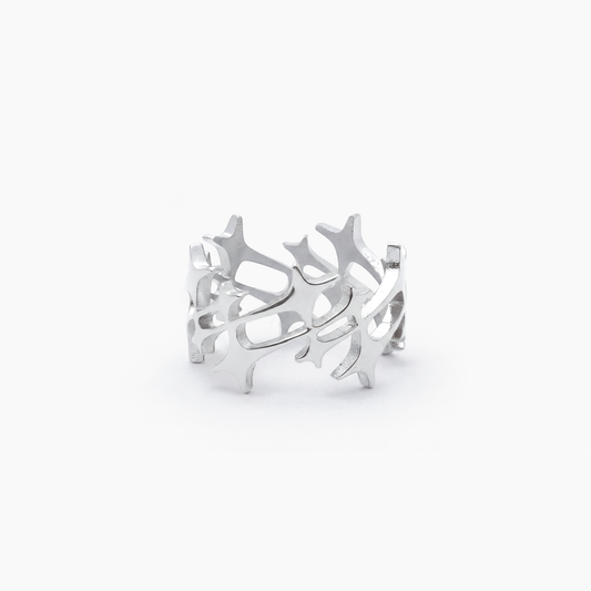 Monogram Ring Silver