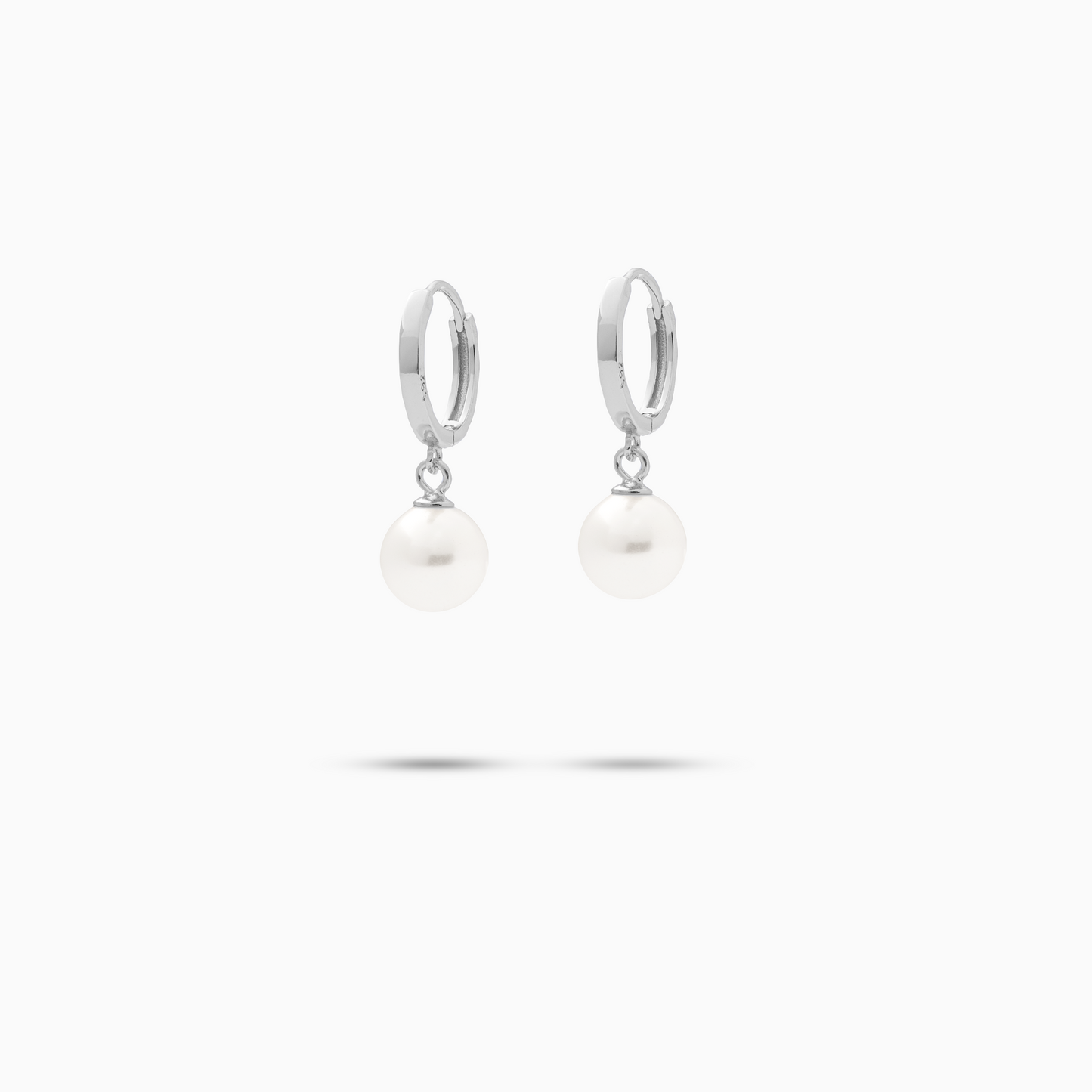 Pearl silver earrings