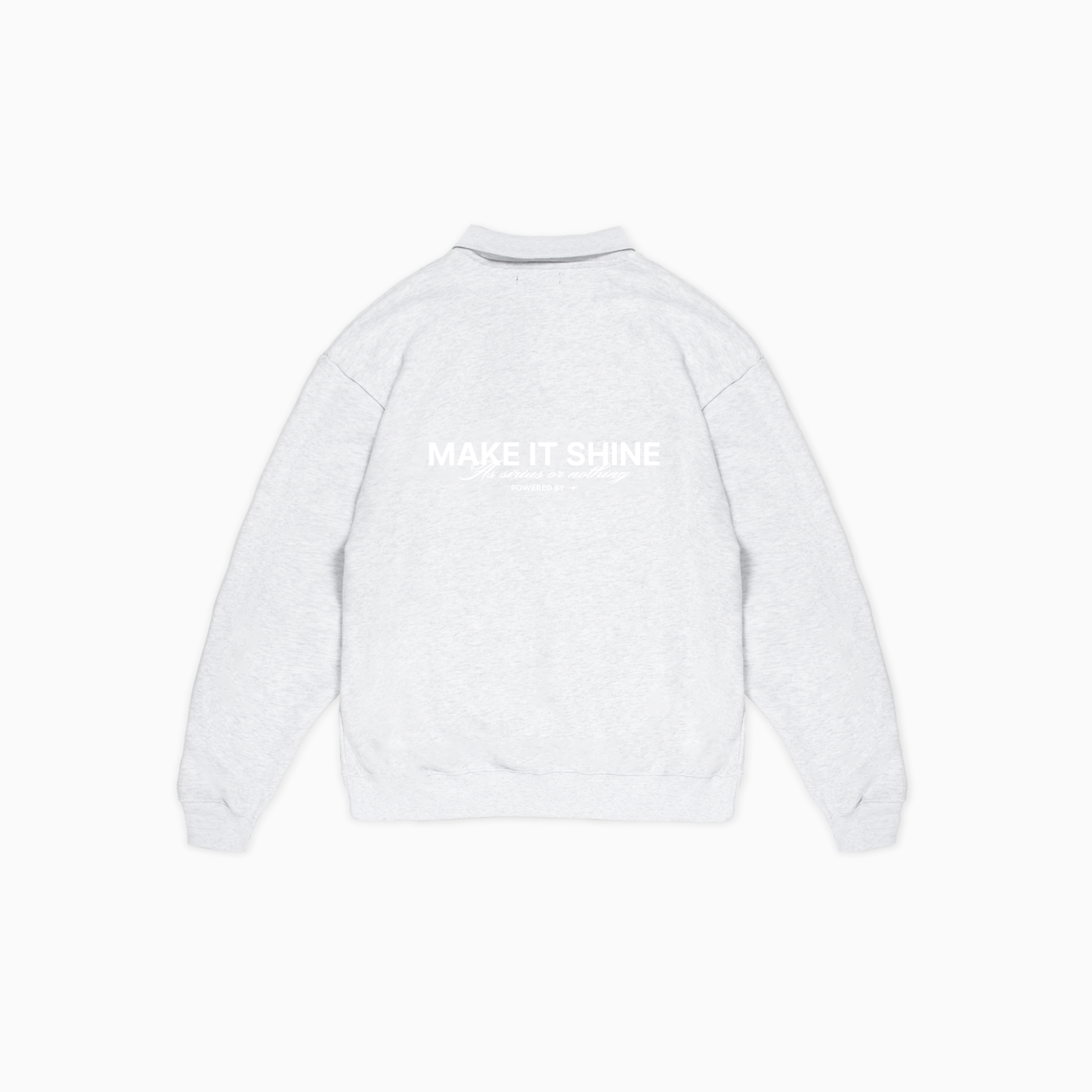 Signature Polo Sweater - Grey