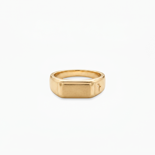 Signet ring dorée