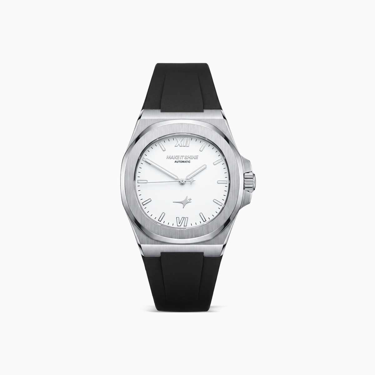 ASON1 - Cadran Blanc & Bracelet Rubber