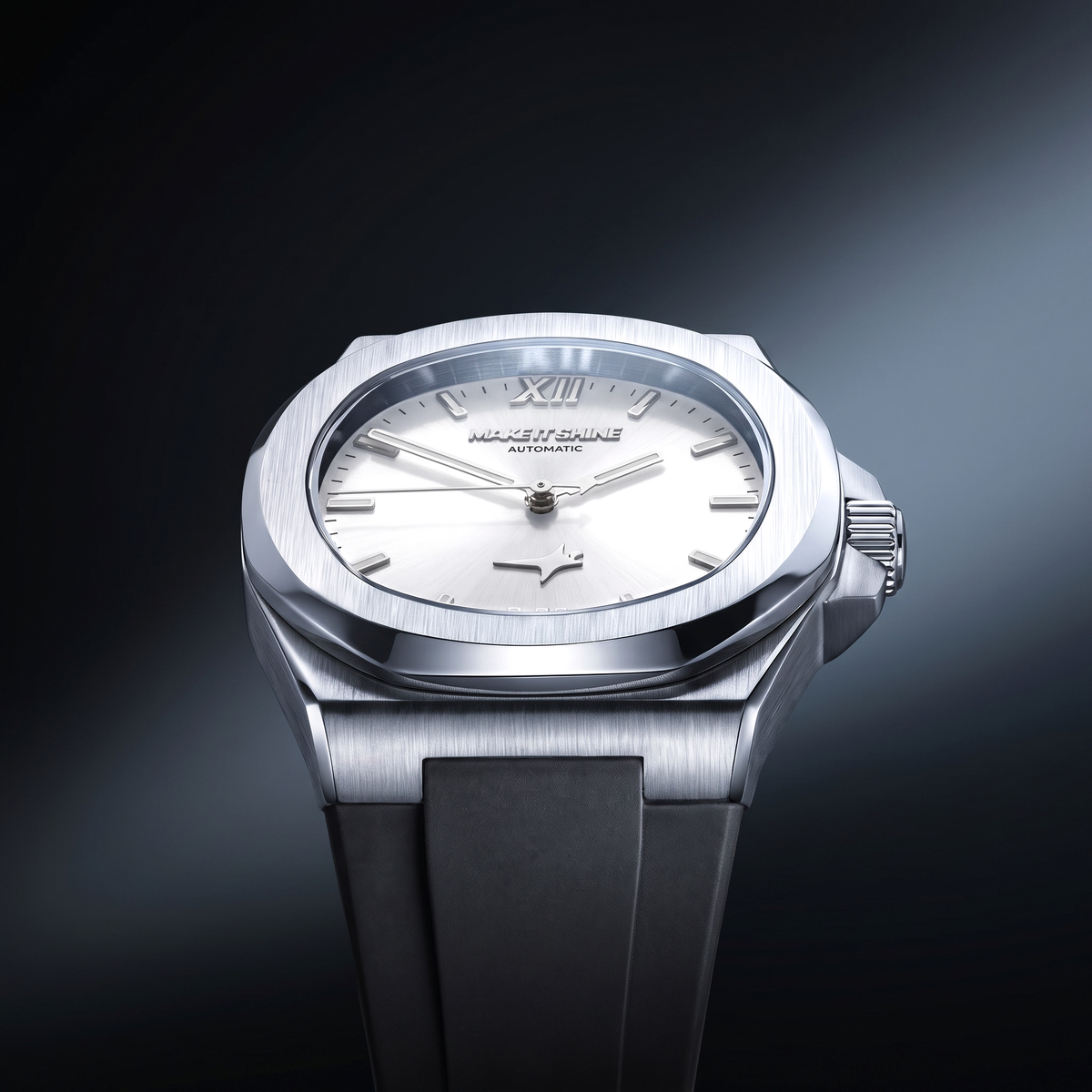 ASON1 - Cadran Blanc & Bracelet Rubber