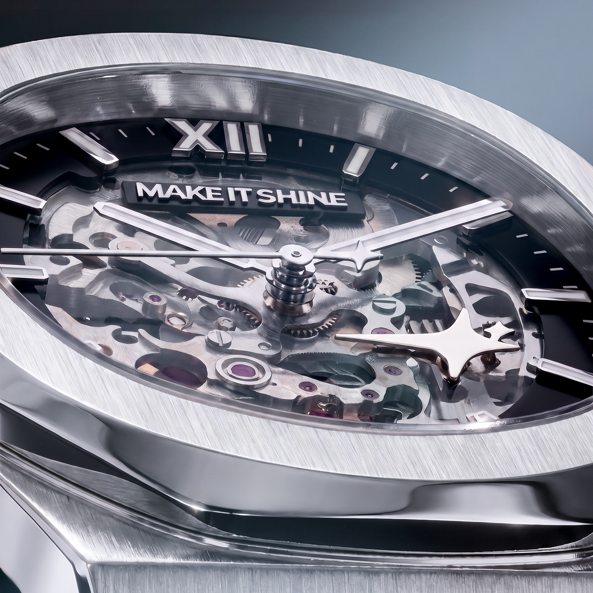 ASON1 - Skeleton Dial & 316L Stainless Steel Bracelet