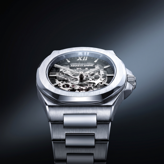 ASON1 - Skeleton Dial & 316L Stainless Steel Bracelet