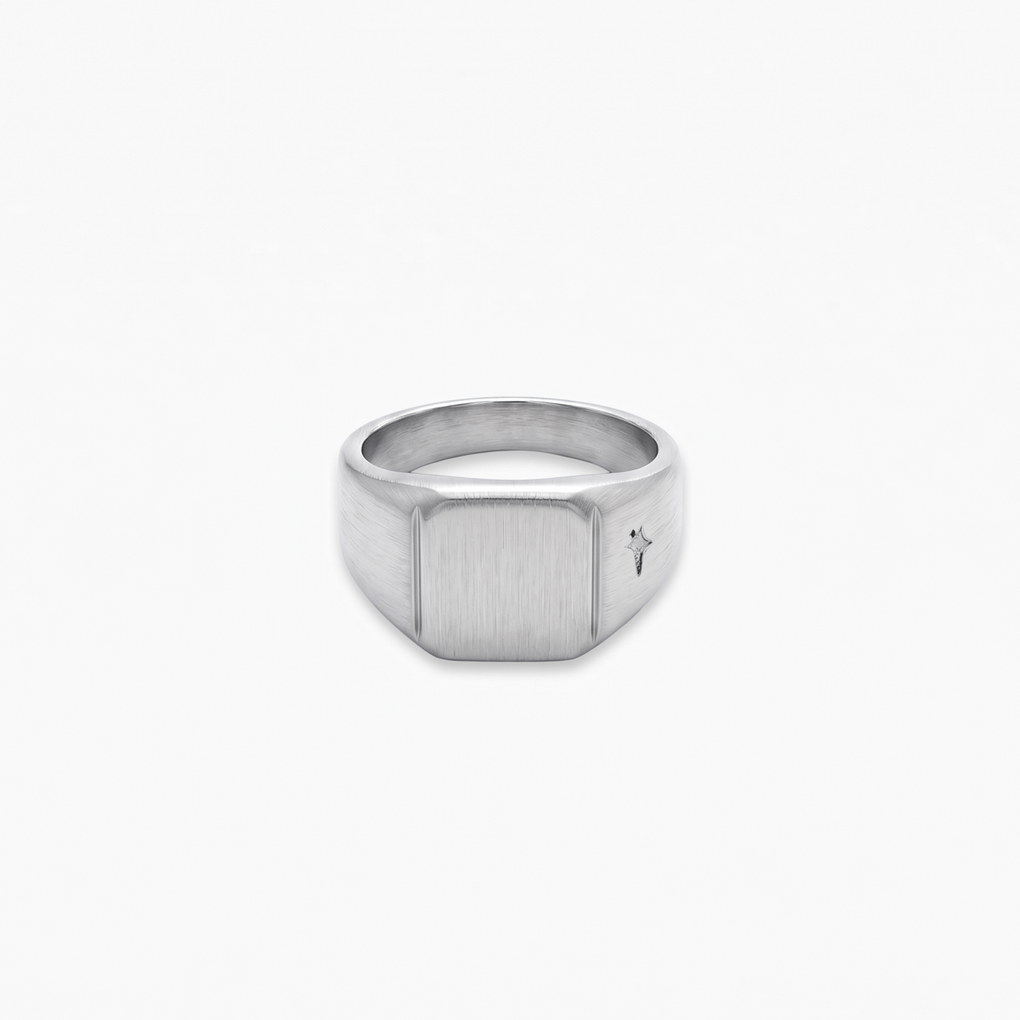 Square signet ring silver