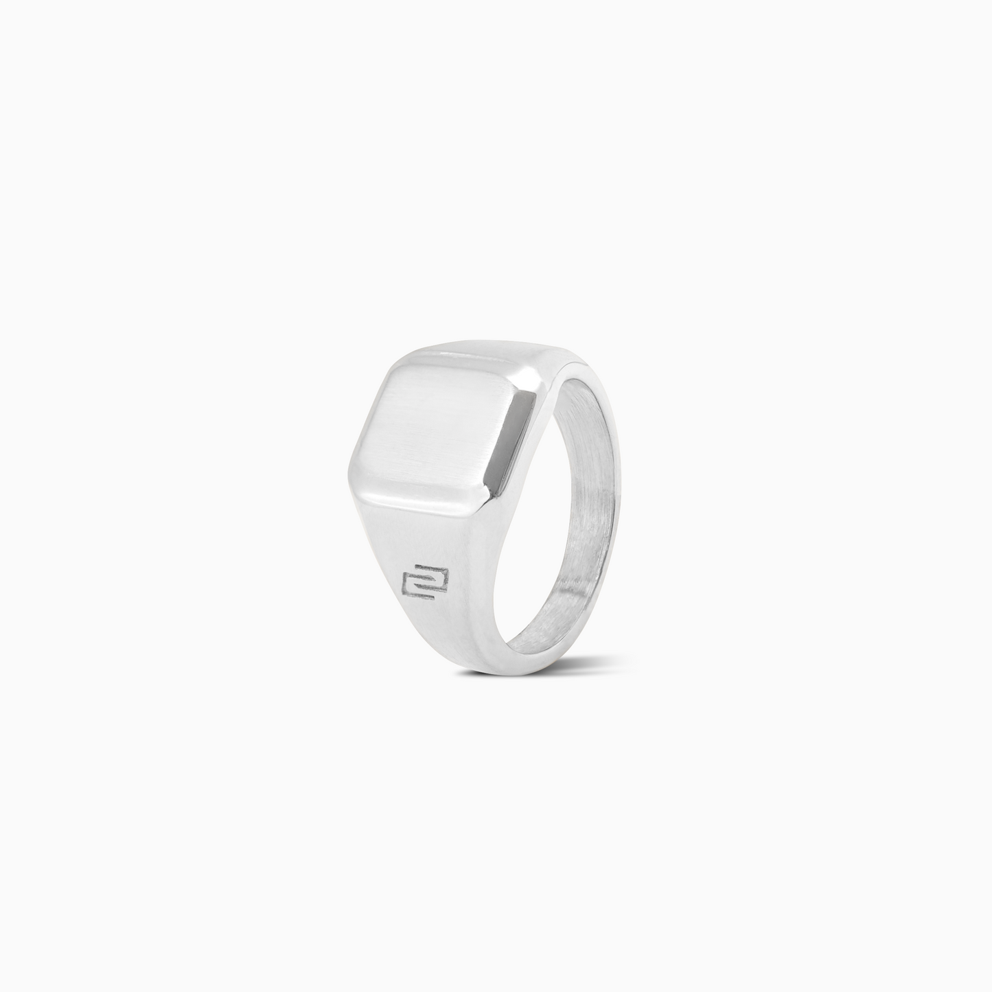 Square signet ring silver