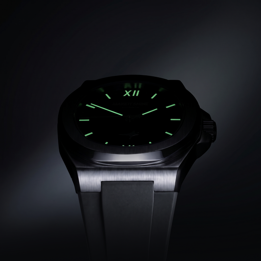 ASON1 - White Dial & Rubber Strap