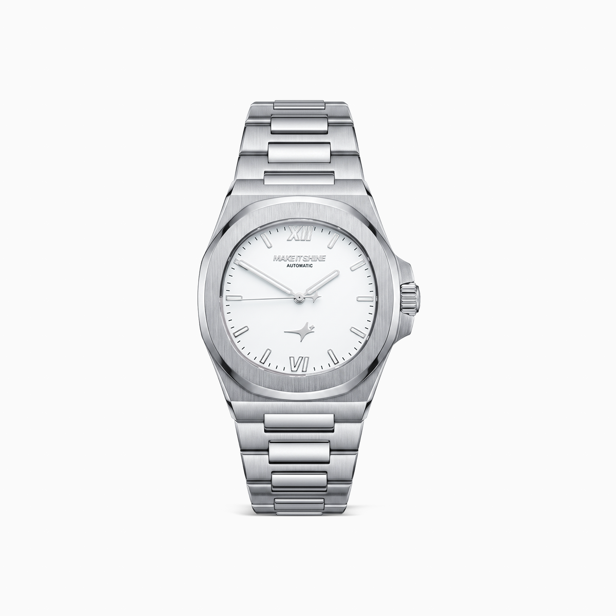 ASON1 - Cadran Blanc & Bracelet Acier inoxydable 316L