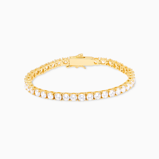 Tennis bracelet 4 mm gold