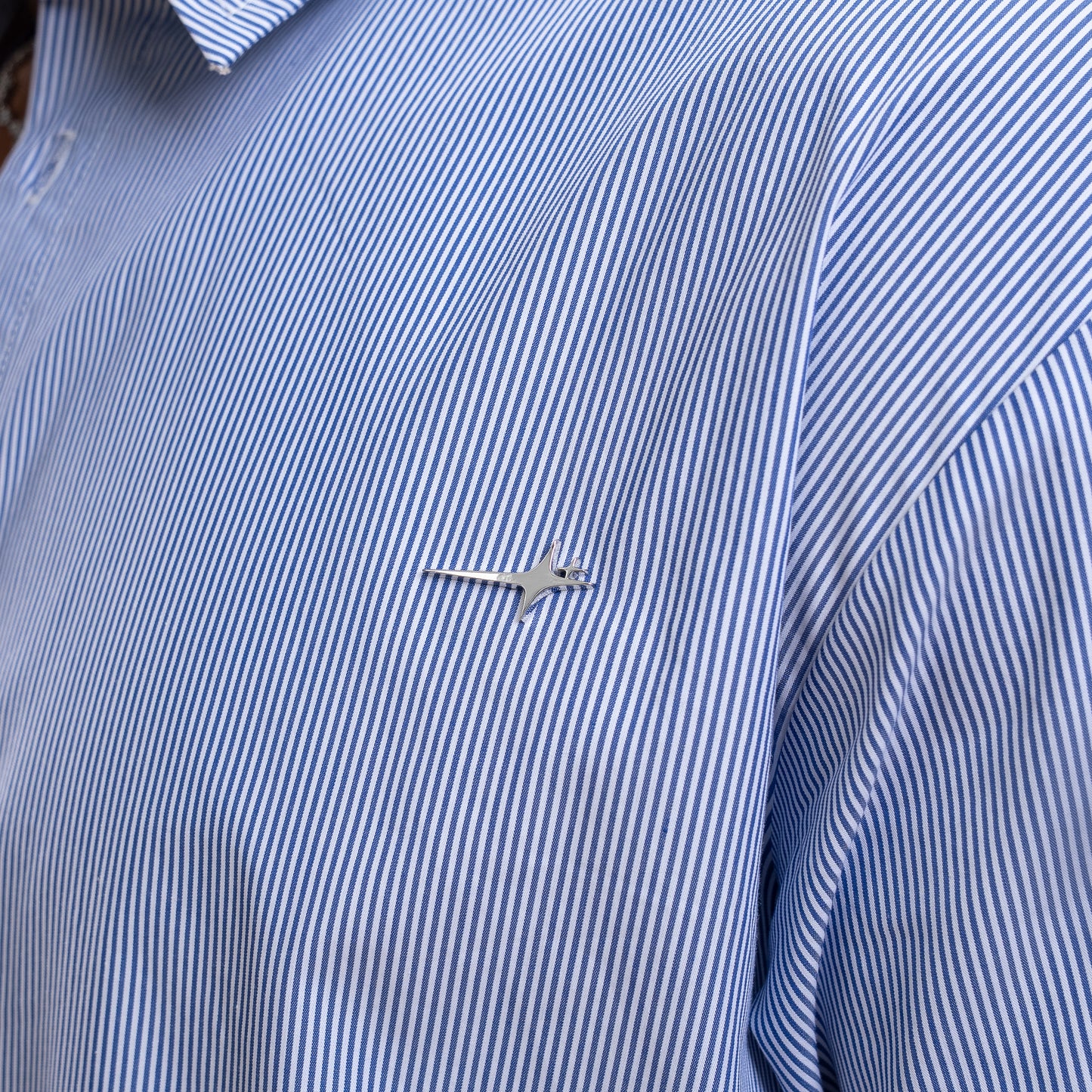 Striped long sleeve Shirt - Bleu & Blanc