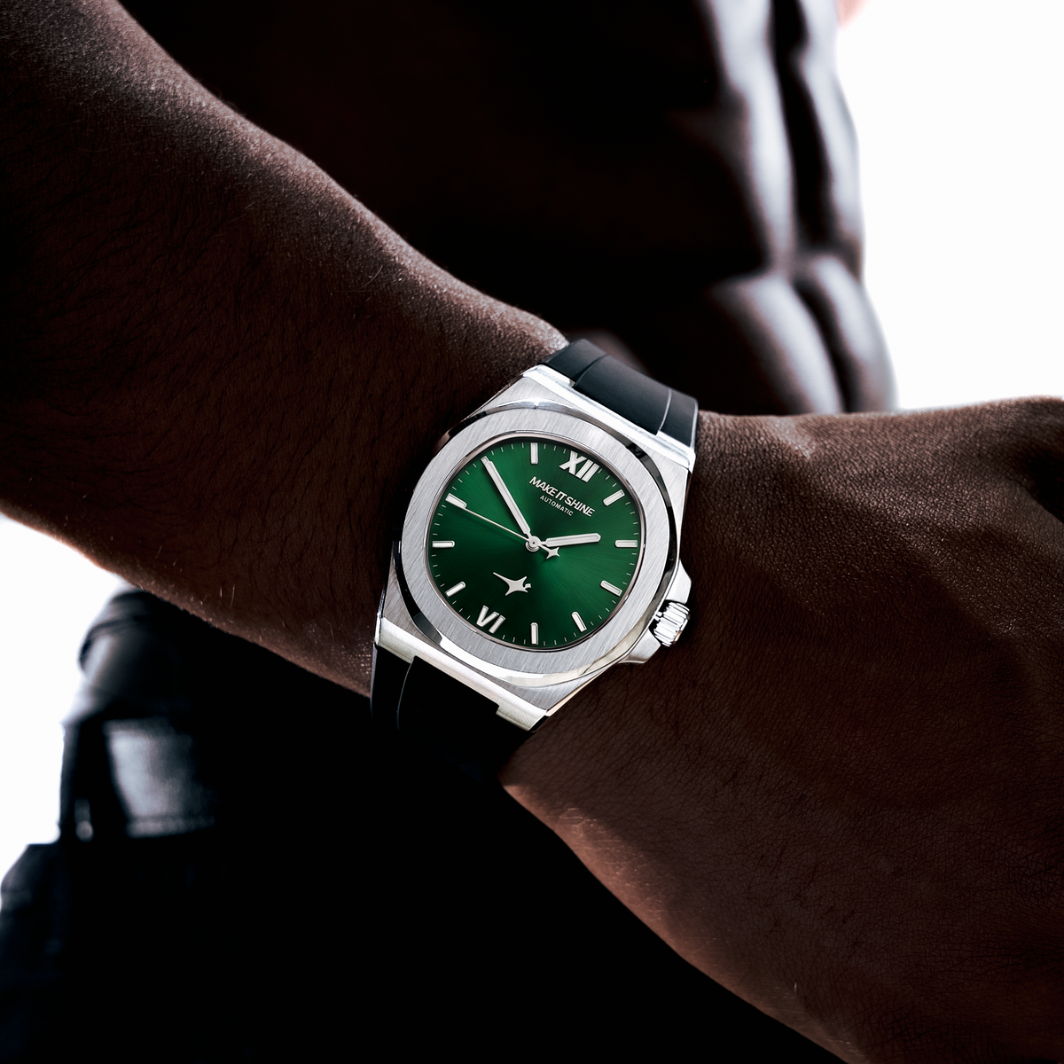 ASON1 - Green Dial & Rubber Strap